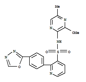 Zibotentan(ZD4054);N-(3-methoxy-5-methyl-2-pyrazinyl)-2-[4-(1,3,4-oxadiazol-2-yl)phenyl]-3-pyridinesulfonamide