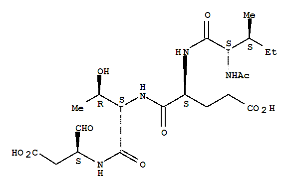 Ac-Ile-Glu-Thr-Asp-aldehyde(pseudoacid)