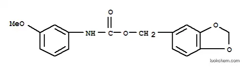 카르밤산, (3-메톡시페닐)-, 1,3-벤조디옥솔-5-일메틸 에스테르 (9CI)