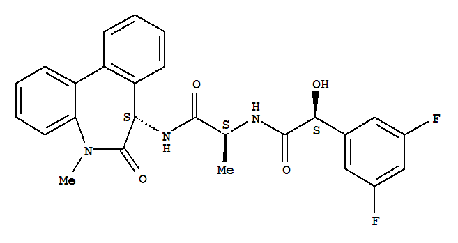 LY411575;Benzeneacetamide,N-[(1S)-2-[[(7S)-6,7-dihydro-5-methyl-6-oxo-5H-dibenz[b,d]azepin-7-yl]amino]-1-methyl-2-oxoethyl]-3,5-difluoro-α-hydroxy-,(αS)-
