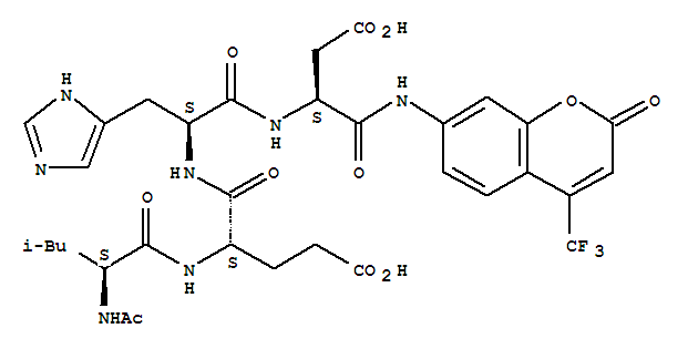 L-α-Asparagine,N-acetyl-L-leucyl-L-α-glutamyl-L-histidyl-N-[2-oxo-4-(trifluoromethyl)-2H-1-benzopyran-7-yl]-
