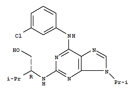 PurvalanolA;(R)-2-(6-(3-chlorophenylamino)-9-isopropyl-9H-purin-2-ylamino)-3-methylbutan-1-ol