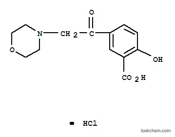 살리실산, 5-(모르폴리노아세틸)-, 염산염