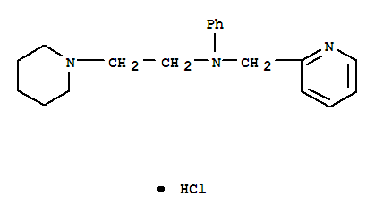 2-Pyridinemethanamine,N-phenyl-N-[2-(1-piperidinyl)ethyl]-, hydrochloride (1:1)(24699-40-9)