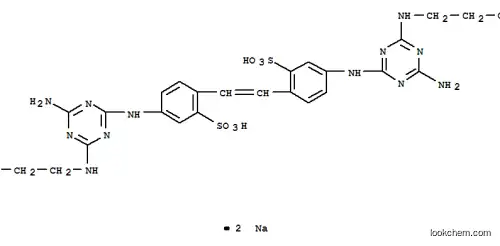 2,2′-(1,2-エテンジイル)ビス[5-[[4-アミノ-6-[(2-ヒドロキシエチル)アミノ]-1,3,5-トリアジン-2-イル]アミノ]ベンゼンスルホン酸ナトリウム]