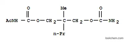 2-(カルバモイルオキシメチル)-2-メチルペンチル=N-アセチルカルバマート