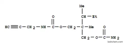 N- (2- 프로피 닐) 카르 밤산 2- (카르 바 모일 옥시 메틸) -2,3- 디메틸 펜틸 에스테르
