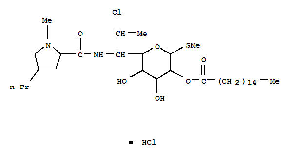 ClindamycinpalmitateHCl;methyl7-chloro-6,7,8-trideoxy-6-[[[(2S,4R)-1-methyl-4-propyl-2-pyrrolidinyl]carbonyl]amino]-1-thio-2-hexadecanoate-L-threo-α-D-galacto-octopyranoside,monohydrochloride