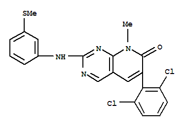 PD173955;6-(2,6-dichlorophenyl)-8-methyl-2-((3-(methylthio)phenyl)amino)pyrido[2,3-d]pyrimidin-7(8H)-one