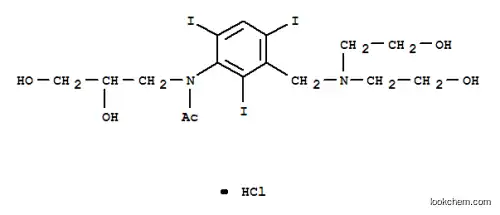 N- [3-[(비스 (2- 히드 록시 에틸) 아미노) 메틸] -2,4,6- 트리 요오도-페닐] -N- (2,3-d i 히드 록시 페닐) 아세트 아미드 염산염