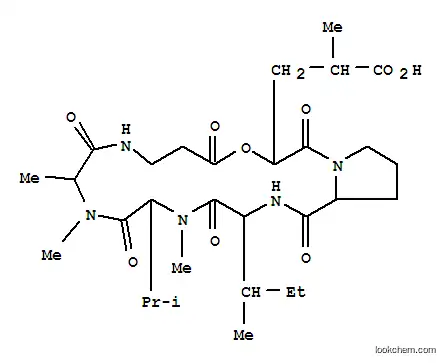 3-(1-카르복시에틸)시클로[D-Lac-L-Pro-L-Ile-N-메틸-L-Val-N-메틸-L-Ala-βAla-]