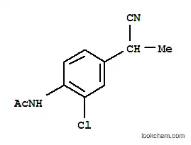 2-(4-아세트아미노-3-클로로페닐)프로피오니트릴