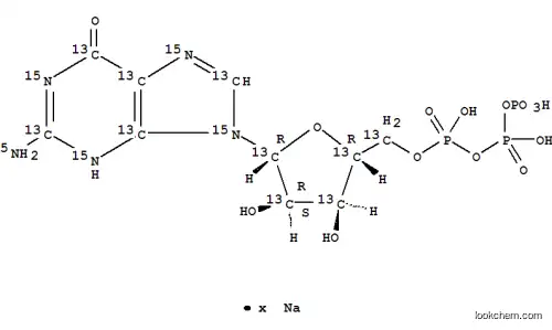 GUANOSINE-13C10, 15N5 5'-트리포스페이트 나트륨 염 99 원자 %13C 99 원자% 15N