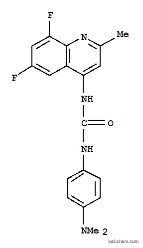 1-(6,8-ジフルオロ-2-メチルキノリン-4-イル)-3-[4-(ジメチルアミノ)フェニル]尿素