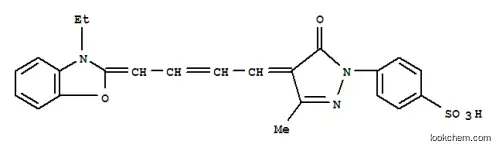 4-[[4-[4-[3-エチルベンゾオキサゾール-2(3H)-イリデン]-2-ブテニリデン]-4,5-ジヒドロ-3-メチル-5-オキソ-1H-ピラゾール]-1-イル]ベンゼンスルホン酸
