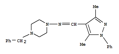 SANT-1;1-Piperazinamine,N-[(3,5-dimethyl-1-phenyl-1H-pyrazol-4-yl)methylene]-4-(phenylmethyl)-