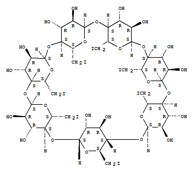 Heptakis(6-iodo-6-deoxy)-β-cyclodextrin