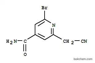 2- 브로 모 -6- (시아 노 메틸) -4- 피리딘 카르 복사 미드