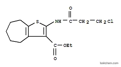 4H-시클로헵타[B]티오펜-3-카르복실산, 2-[(3-클로로-1-옥소프로필)아미노]-5,6,7,8-테트라히드로-, 에틸 에스테르