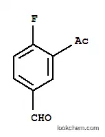 벤즈알데히드, 3-아세틸-4-플루오로-(9CI)