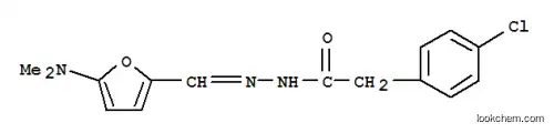 벤젠아세트산, 4-클로로-, [[5-(디메틸아미노)-2-푸라닐]메틸렌]히드라지드(9CI)