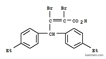 4,4-ビス(4-エチルフェニル)-2,3-ジブロモ-2-ブテン酸