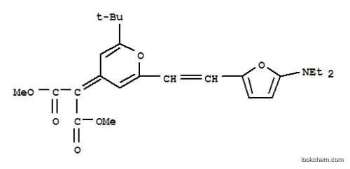 프로판디오산, [2-[2-[5-(디에틸아미노)-2-푸라닐]에테닐]-6-(1,1-디메틸에틸)-4H-피란-4-일리덴]-, 디메틸 에스테르(9CI)