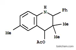 4-QUINOLINOL, 1,2,3,4-TETRAHYDRO-3,3,6-TRIMETHYL-2-PHENYL-, 아세테이트