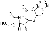 Biapenem;L-627;LJC10627;5H-Pyrazolo[1,2-a][1,2,4]triazol-4-ium,6-[[(4R,5S,6S)-2-carboxy-6-[(1R)-1-hydroxyethyl]-4-methyl-7-oxo-1-azabicyclo[3.2.0]hept-2-en-3-yl]thio]-6,7-dihydro-,innersalt