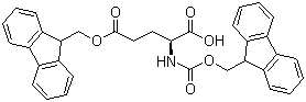 (S)-5-((9H-Fluoren-9-yl)methoxy)-4-((((9H-fluoren-9-yl)methoxy)carbonyl)amino)-5-oxopentanoi