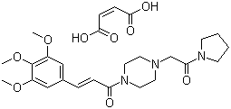 Cinepazidemaleate;2-Propen-1-one,1-[4-[2-oxo-2-(1-pyrrolidinyl)ethyl]-1-piperazinyl]-3-(3,4,5-trimethoxyphenyl)-,(2Z)-2-butenedioate(1:1)