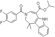 TurofexorateIsopropyl(XL335);Fxr450;(E)-isopropyl3-(3,4-difluorobenzoyl)-1,1-dimethyl-1,2,3,6-tetrahydroazepino[4,5-b]indole-5-carboxylate