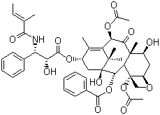 Cephalomannine;BaccatinIII;Benzenepropanoicacid,α-hydroxy-β-[[(2E)-2-methyl-1-oxo-2-buten-1-yl]amino]-,(2aR,4S,4aS,6R,9S,11S,12S,12aR,12bS)-6,12b-bis(acetyloxy)-12-(benzoyloxy)-2a,3,4,4a,5,6,9,10,11