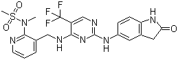 PF-562271;Methanesulfonamide,N-[3-[[[2-[(2,3-dihydro-2-oxo-1H-indol-5-yl)amino]-5-(trifluoromethyl)-4-pyrimidinyl]amino]methyl]-2-pyridinyl]-N-methyl-