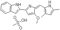 ObatoclaxMesylate(GX15-070);(Z)-2-(5-((3,5-dimethyl-1H-pyrrol-2-yl)methylene)-4-methoxy-5H-pyrrol-2-yl)-1H-indolemesylate