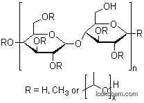 Molecular Structure of 9004-65-3 (Hydroxypropyl methyl cellulose)