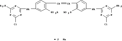4,4'-비스(4-아미노-6-클로로-1,3,5-트리아진-2-일아미노)-2,2'-스틸벤디술폰산 이나트륨염