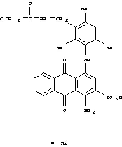 1-アミノ-4-[3-(クロロアセチルアミノメチル)-2,4,6-トリメチルフェニルアミノ]-9,10-ジヒドロ-9,10-ジオキソ-2-アントラセンスルホン酸ナトリウム