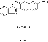 2-[7-(ジエチルアミノ)-2-オキソ-2H-1-ベンゾピラン-3-イル]-1H-ベンゾイミダゾール-1-スルホン酸ナトリウム