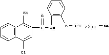 4-클로로-N-[2-(도데실옥시)페닐]-1-히드록시나프탈렌-2-카르복사미드
