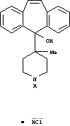 4-(5-히드록시디벤조[a,d]시클로헵텐-5-일)-4-메틸피페리디늄 클로라이드