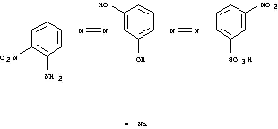 2-[[3-(3-アミノ-4-ニトロフェニルアゾ)-2,4-ジヒドロキシフェニル]アゾ]-5-ニトロベンゼンスルホン酸ナトリウム