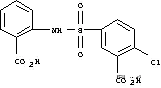 4-クロロ-3-カルボキシ-N-(2-カルボキシフェニル)ベンゼンスルホンアミド