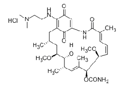 17-DMAG(Alvespimycin)HCl;NSC707545,BMS826476HCl,KOS1022;Geldanamycin,17-demethoxy-17-[[2-(dimethylamino)ethyl]amino]-,monohydrochloride
