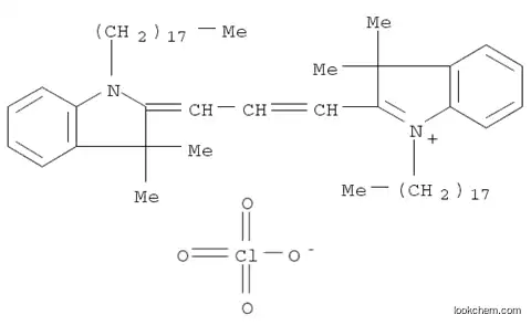 2-[(E)-3-[(E)-1,3-ジヒドロ-3,3-ジメチル-1-オクタデシル-2H-インドール-2-イリデン]-1-プロペニル]-3,3-ジメチル-1-オクタデシル-3H-インドリウム?過塩素酸塩