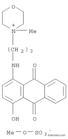4-[3-[[(9,10-ジヒドロ-4-ヒドロキシ-9,10-ジオキソアントラセン)-1-イル]アミノ]プロピル]-4-メチルモルホリン-4-イウム?メチルスルファート