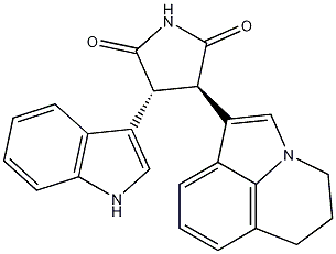 (3R,4R)-3-(5,6-dihydro-4H-pyrrolo[3,2,1-ij]quinolin-1-yl)-4-(1H-indol-3-yl)pyrrolidine-2,5-dioneARQ-197
