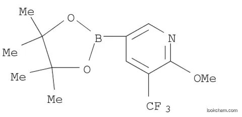 2-Methoxy-5-(4,4,5,5-tetramethyl-1,3,2-dioxaborolan-2-yl)-3-(trifluoromethyl)pyridine