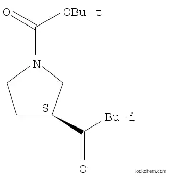(S) -tert- 부틸 3- (3- 메틸 부타 노일) 피 롤리 딘 -1- 카르 복실 레이트