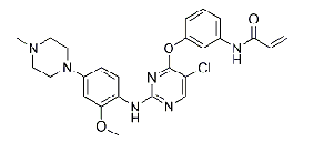 WZ4002;N-(3-(5-chloro-2-(2-methoxy-4-(4-methylpiperazin-1-yl)phenylamino)pyrimidin-4-yloxy)phenyl)acrylamide